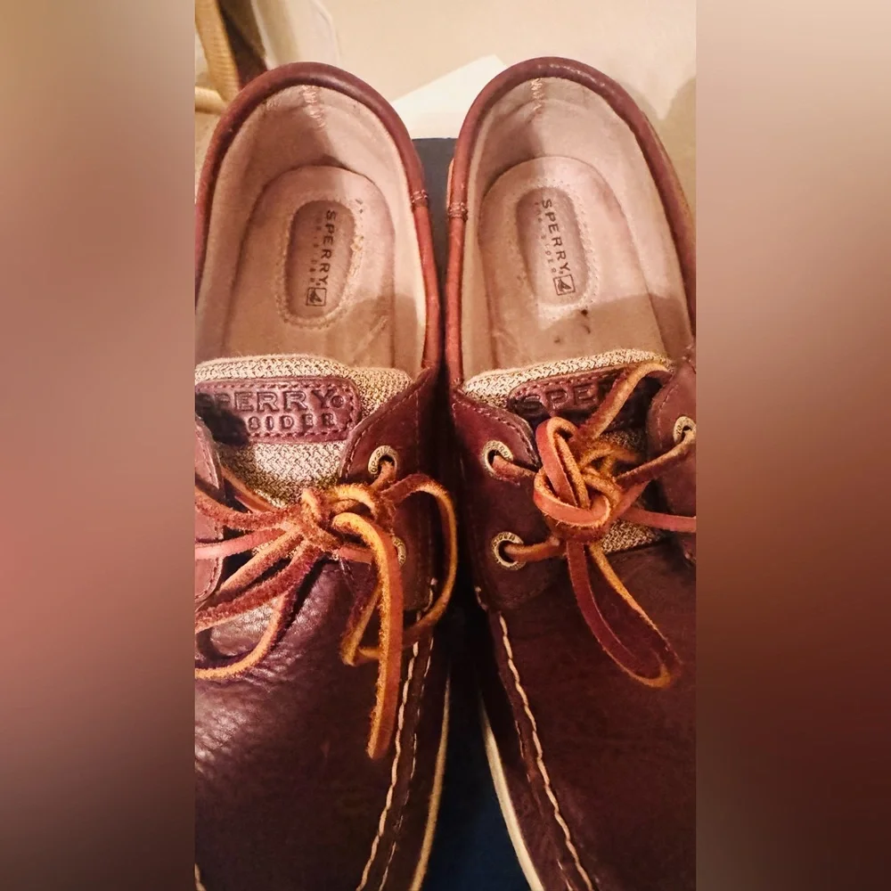 Sperry Women’s Top Sider Bluefish 2 Eye Tan Boat Shoes, Sailing, Deck Shoes - Picture 5 of 11